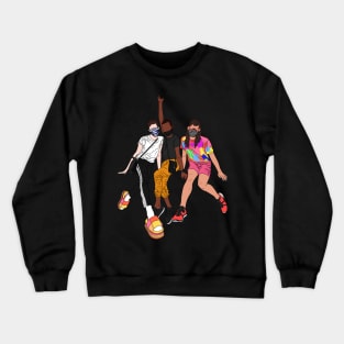 Gigi Goode, Jaida Essence Hall and Crystal Methyd Crewneck Sweatshirt